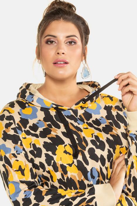 Hoodie, Color-Leo, oversized, Langarm
