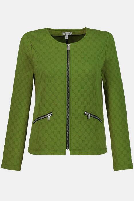 Jacke, Ziernähte, fester Jersey