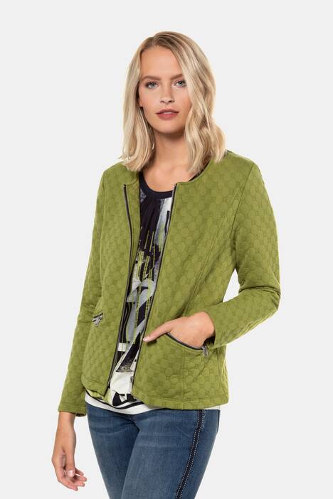 Jacke, Ziernähte, fester Jersey