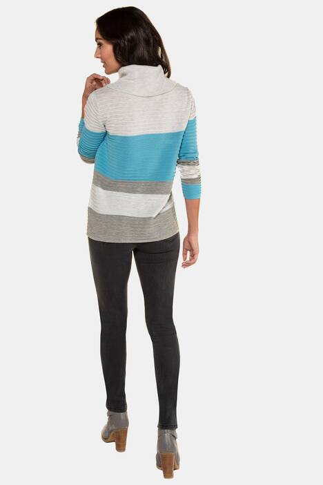 Pullover, Struktur, Streifen, Rollkragen