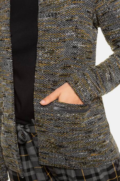 Jacke, multicolor, Hakenverschluss, Jacquard-Qualität