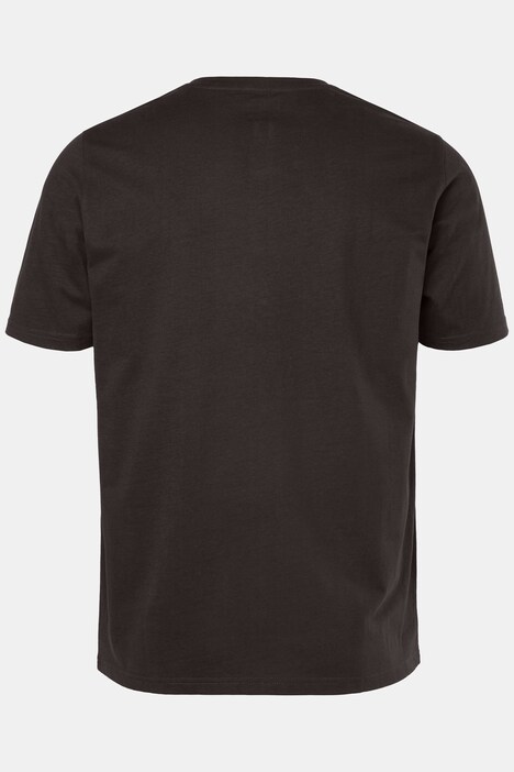 Henley, basic, knoopsluiting, korte mouwen