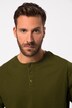 JP1880 Henley, Basic, Knopfleiste, Halbarm, bis 7 XL