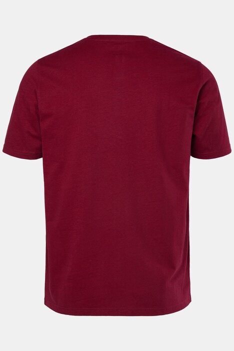 Henley, basic, knoopsluiting, korte mouwen