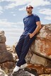 JP1880 Henley, Basic, Knopfleiste, Halbarm, bis 7 XL