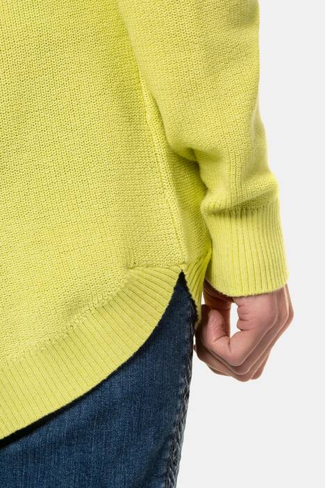 Strickjacke, Schalkragen, offene, längere Form