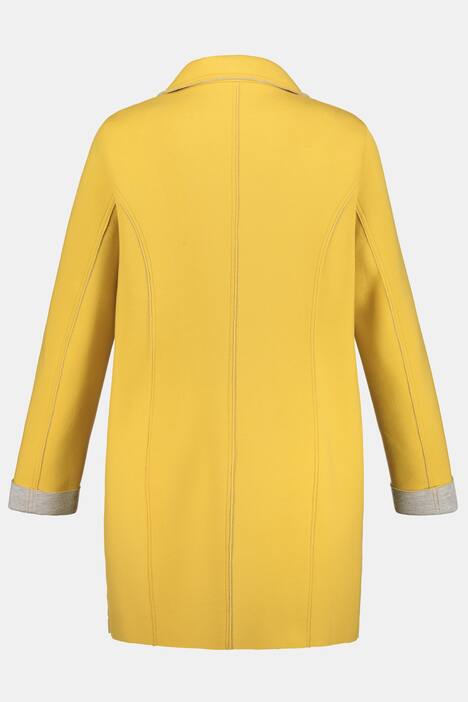Scuba-Mantel, Revers, warmer Doubleface-Jersey