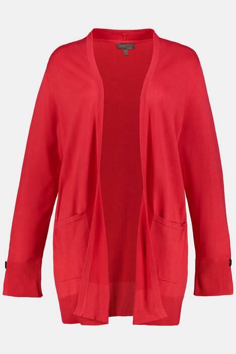 Cardigan, Ärmelschlitze, Longform, selection