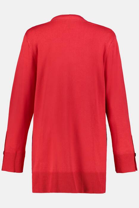 Cardigan, Ärmelschlitze, Longform, selection
