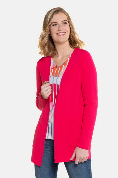 Shirt, Streifen/Kreise, 3/4-Ärmel, gerundeter Saum