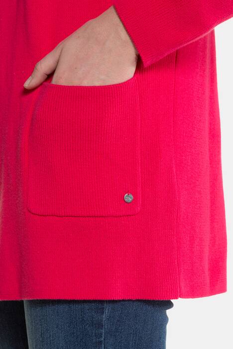 Shirt, Streifen/Kreise, 3/4-Ärmel, gerundeter Saum