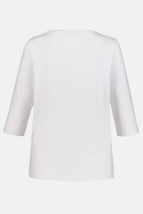 Shirt, Streifen, 3D-Prägung, Classic, 3/4-Arm