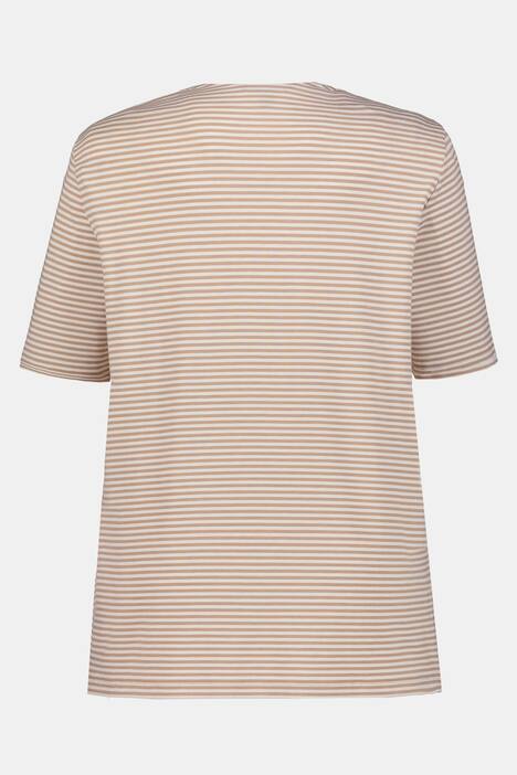 Streifenshirt, Carree-Ausschnitt, Classic, Halbarm