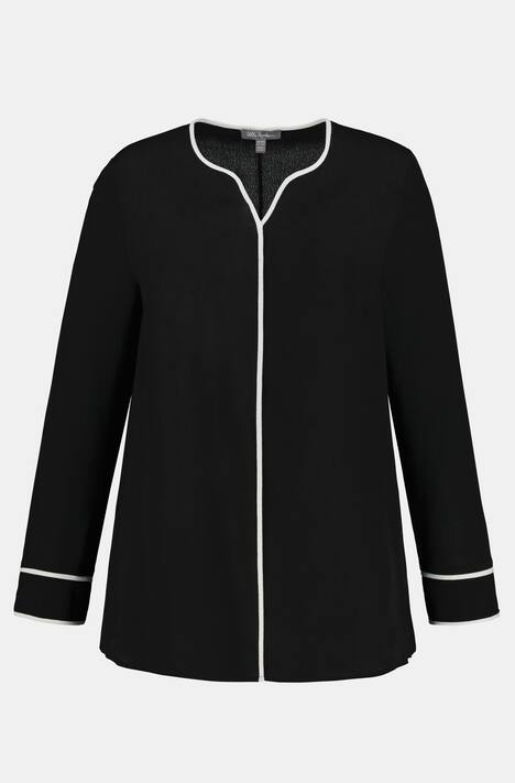 Blusenjacke, Zierpaspeln, Krepp