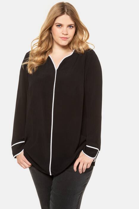 Blusenjacke, Zierpaspeln, Krepp