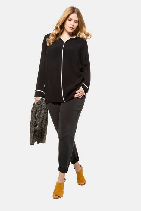 Blusenjacke, Zierpaspeln, Krepp