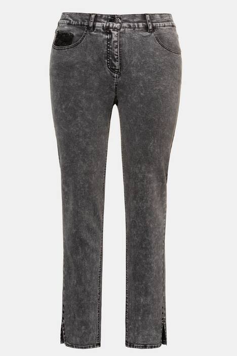 Lace Pocket Slim Leg Sarah Fit Stretch Jeans
