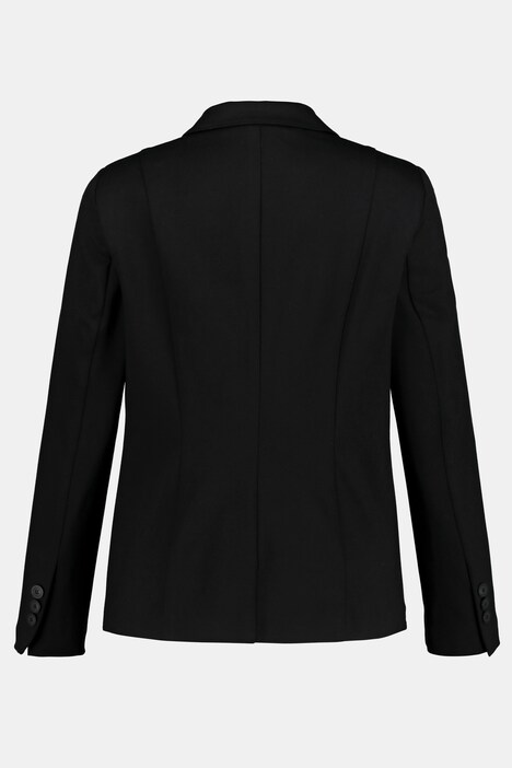 Heavyweight Button Front Stretch Knit Blazer