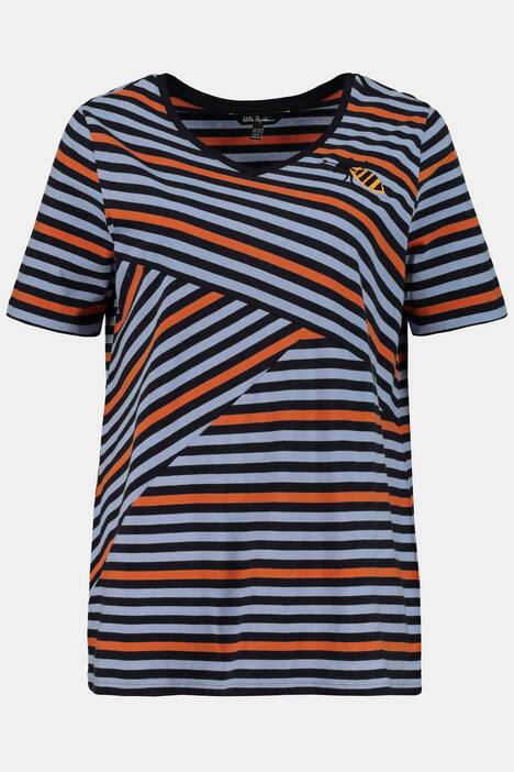 Shirt, Streifenmix, Regular, Bienenstickerei, Baumwolle