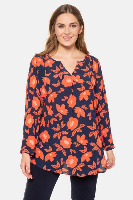 Floral Long Sleeve Viscose Blouse
