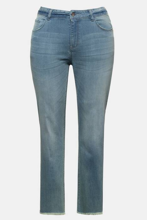 Jeans Sammy, Fransensaum, schmale 5-Pocket-Form