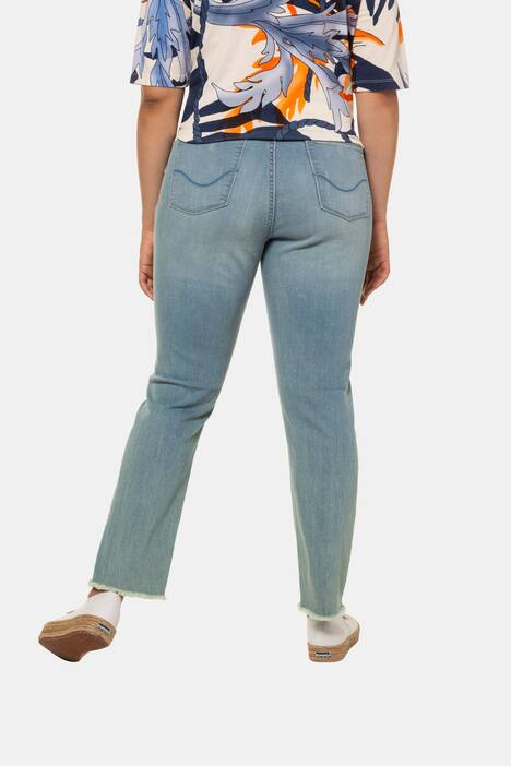 Jeans Sammy, Fransensaum, schmale 5-Pocket-Form