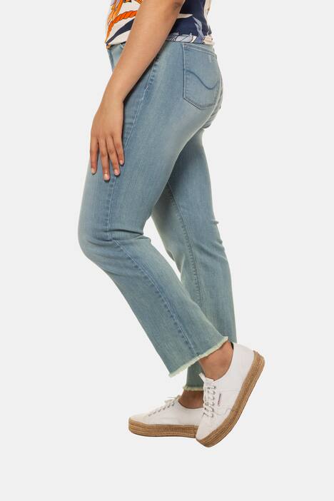 Jeans Sammy, Fransensaum, schmale 5-Pocket-Form