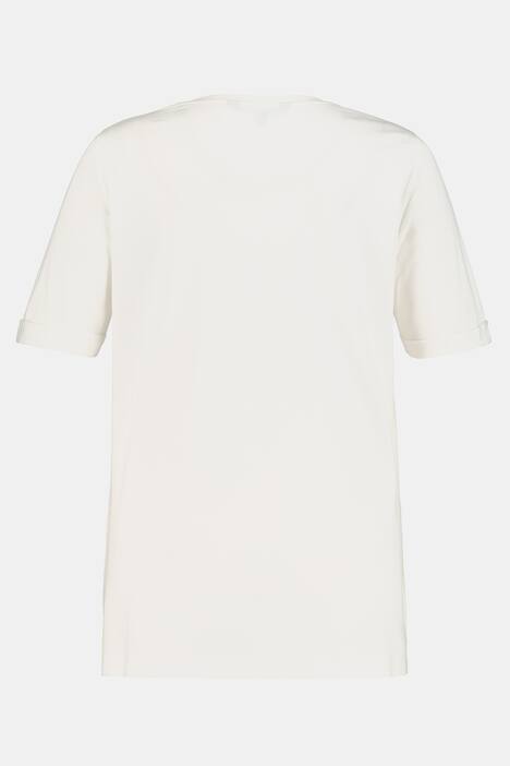 T-Shirt, Zitronenmotiv, Classic, Pailletten, Modal