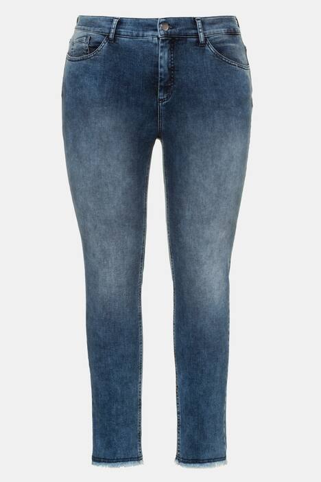 Jeans Sarah, Fransensaum, schmale 5-Pocket-Form
