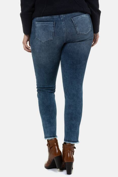Jeans Sarah, Fransensaum, schmale 5-Pocket-Form