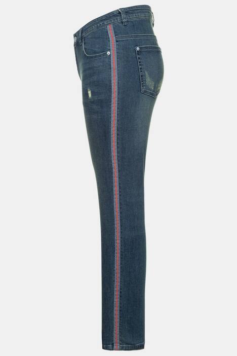 Jeans Sammy, Galonstreifen, Destroy-Effekte, schmal