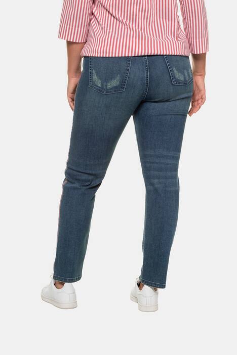 Jeans Sammy, Galonstreifen, Destroy-Effekte, schmal