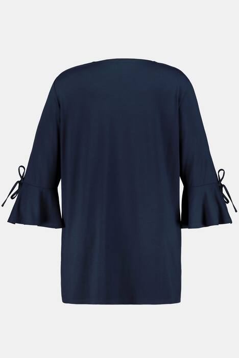 Sequin Anchor Statement Stretch Knit Top