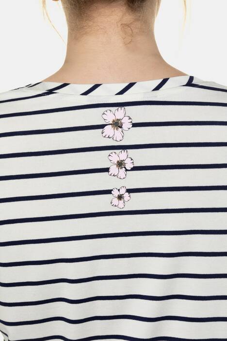 Shirt, Ringel, Classic, Blüten, Pailletten