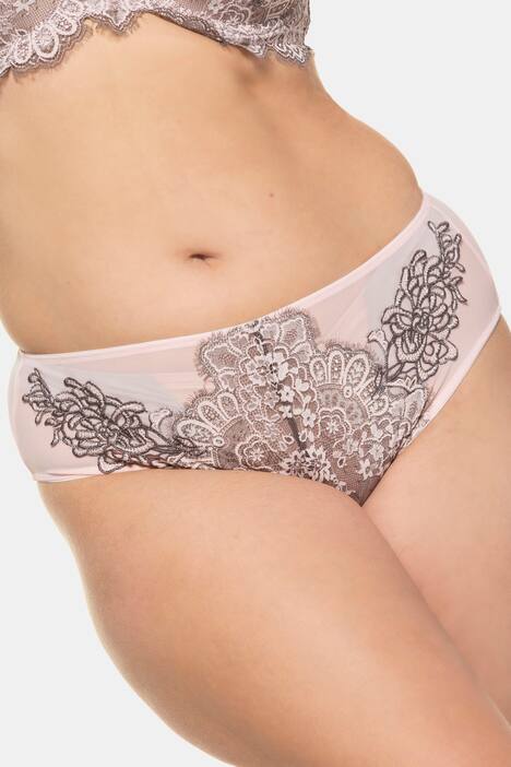Slip, elegante Blütenspitze, Stretchkomfort