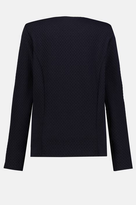Sweat-Blazer, Jacquard, Langarm