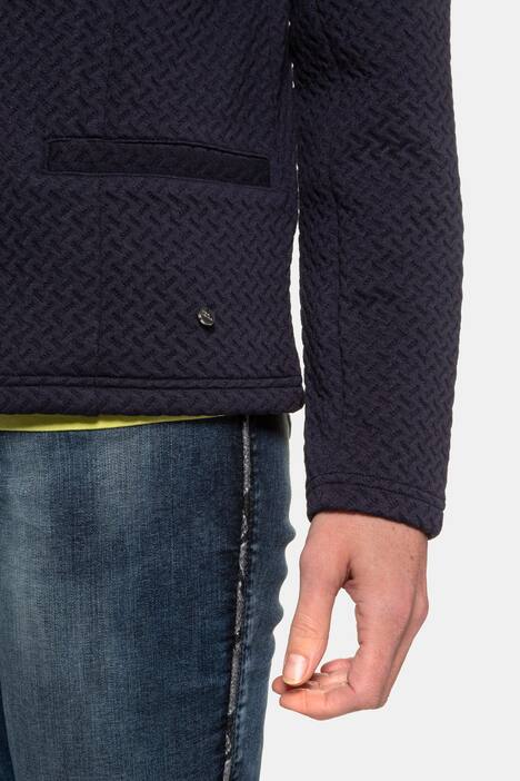 Sweat-Blazer, Jacquard, Langarm