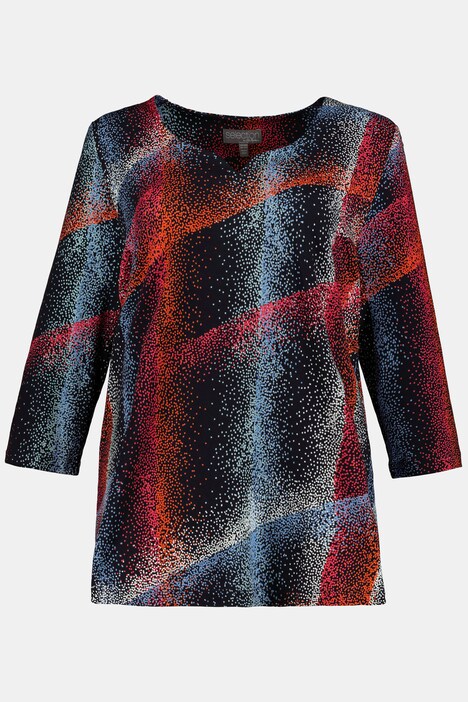 Maglia, design a puntini, maniche a 3/4, selection