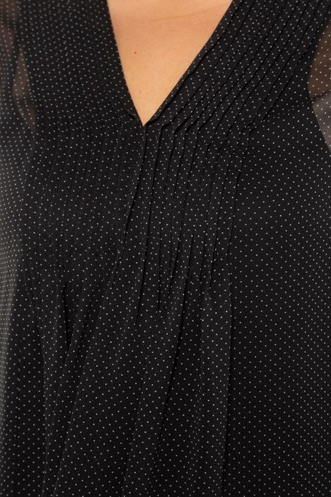 Tuniek met top. V-hals, transparant chiffon