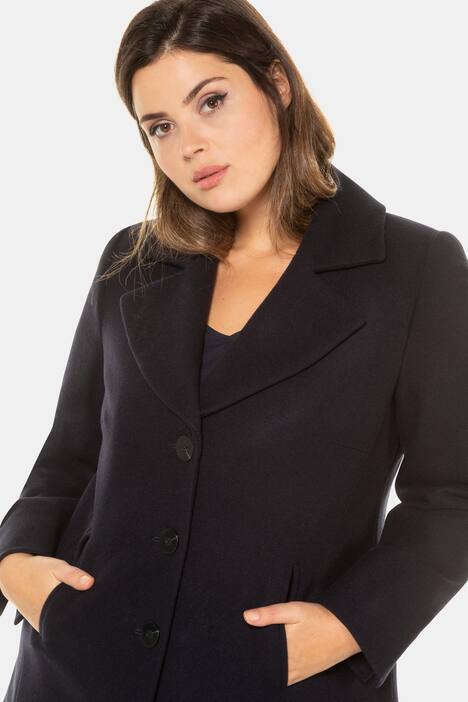 Cabanjacke, Woll-Melange, Reverskragen, selection
