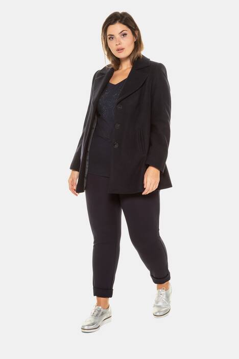 Cabanjacke, Woll-Melange, Reverskragen, selection