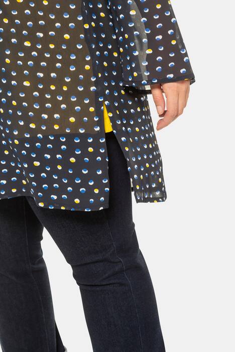 Longbluse, Tupfen-Design, Trompetenärmel, selection