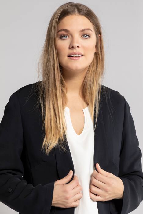 Blazer, Schalkragen, offene Form, selection