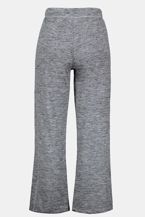 Melange Stripe Functional Elastic Waist Knit Pants