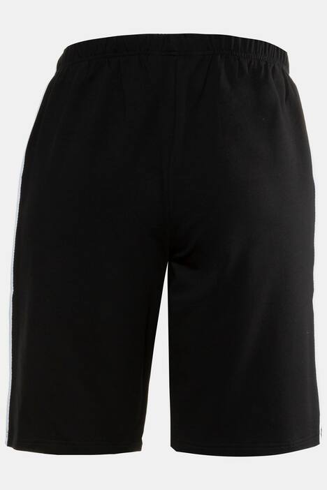 Side Seam Stripe Elastic Waist Stretch Knit Shorts