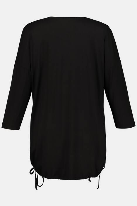 Yoga Shirt, ronde hals, mandalamotief, 3/4 mouwen