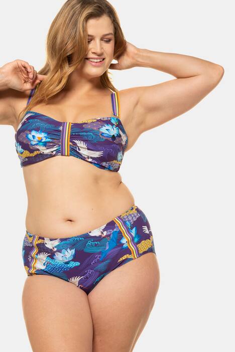 Bikini, Kranichmuster, Softcups, Bügel