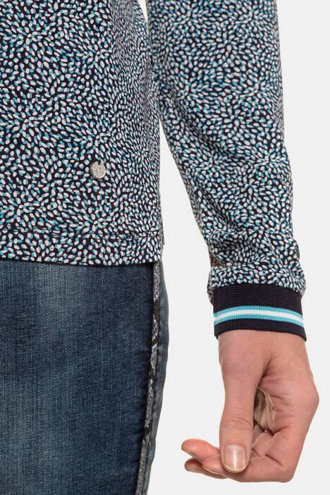 Shirt, Minimalmuster, Rippband-Details, Langarm