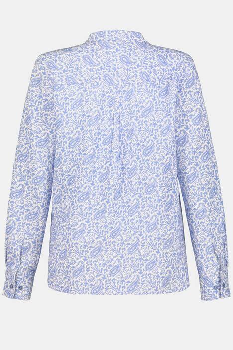 Bluse, Paisleymuster, halbe Knopfleiste