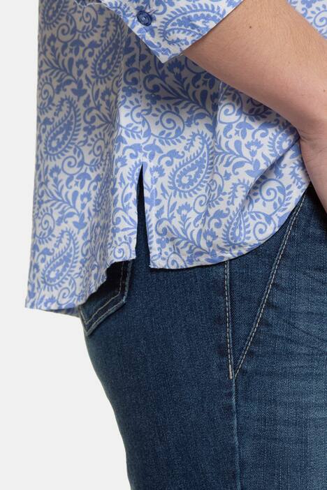 Bluse, Paisleymuster, halbe Knopfleiste